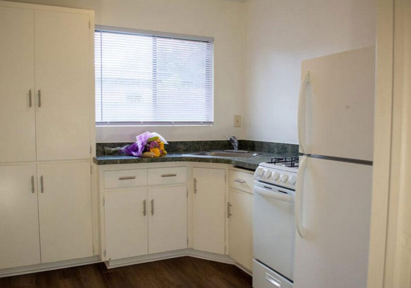 Kitchen for one-bedroom unit