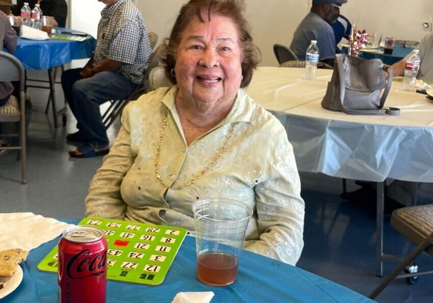 Nellie has enjoyed living at the Village for several years. She never misses a party!